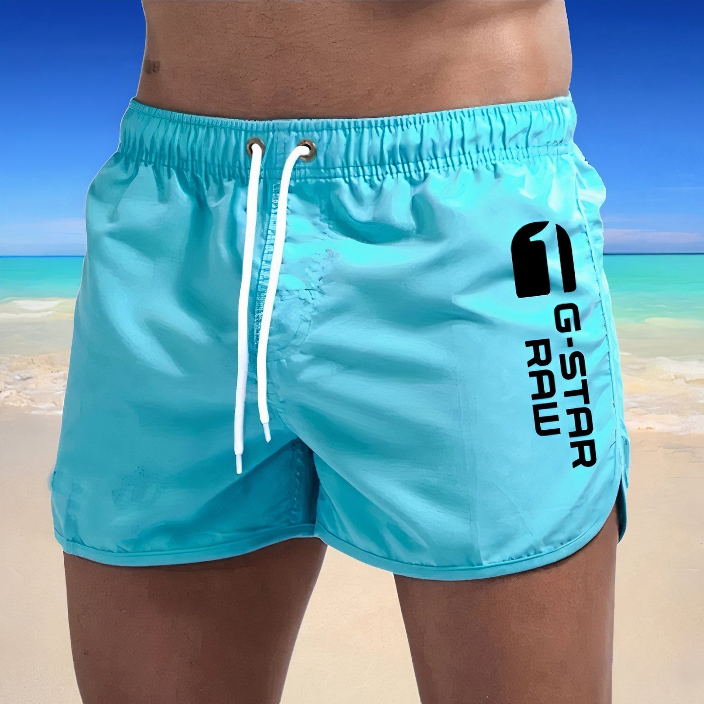 Maillot de bain homme séchage rapide design épuré plage ville S-3XL