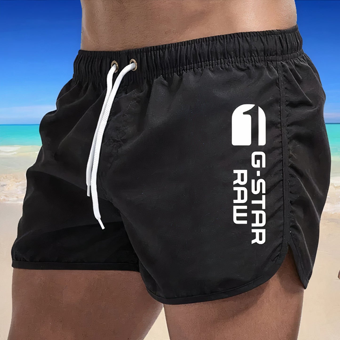 Maillot de bain homme séchage rapide design épuré plage ville S-3XL
