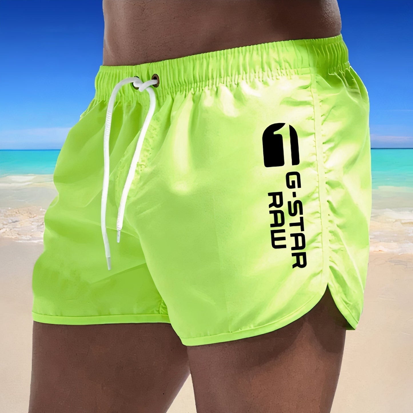 Maillot de bain homme séchage rapide design épuré plage ville S-3XL