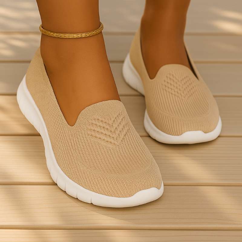 Chaussures orthopédiques femme tricot respirant semelle ergonomique