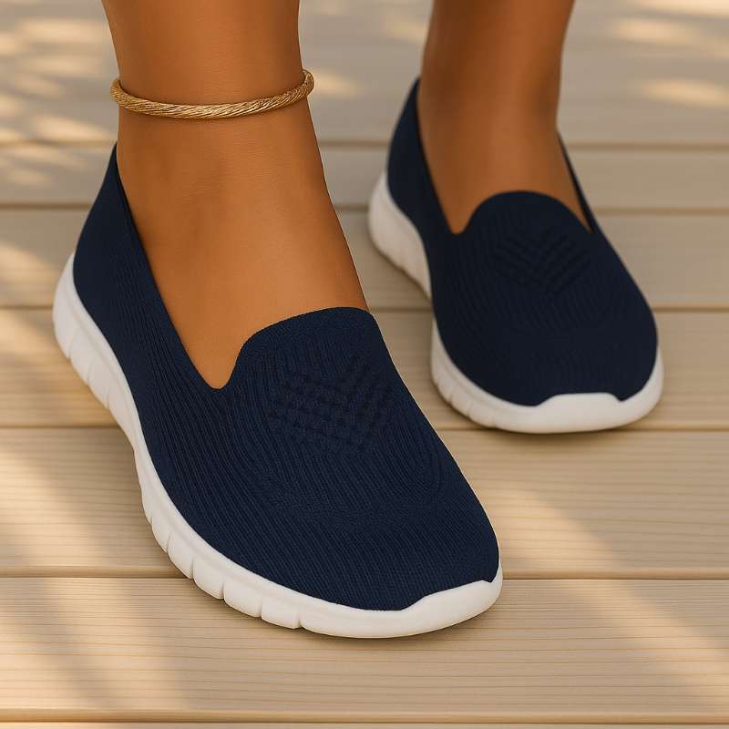 Chaussures orthopédiques femme tricot respirant semelle ergonomique