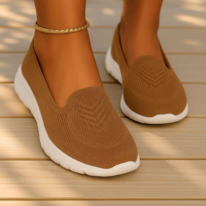 Chaussures orthopédiques femme tricot respirant semelle ergonomique
