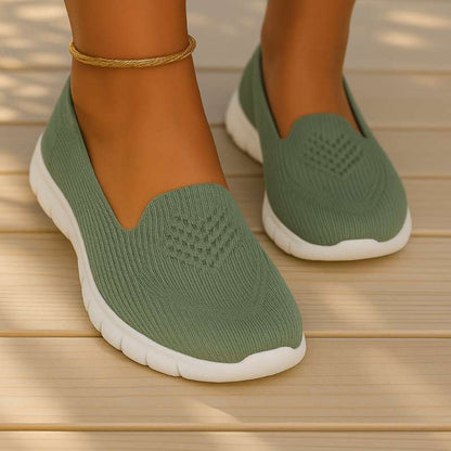 Chaussures orthopédiques femme tricot respirant semelle ergonomique