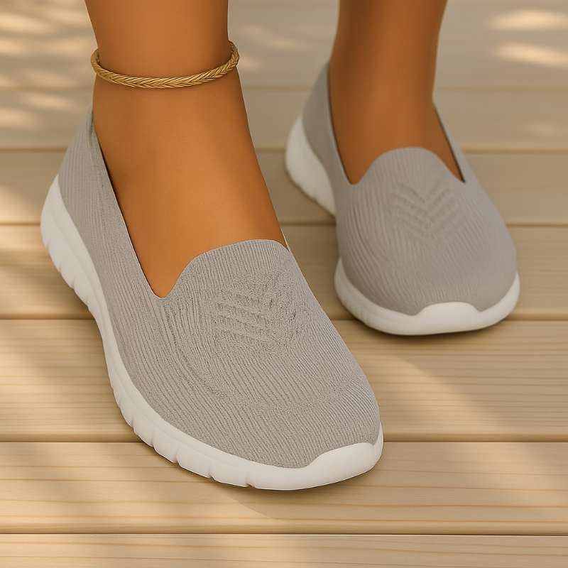 Chaussures orthopédiques femme tricot respirant semelle ergonomique