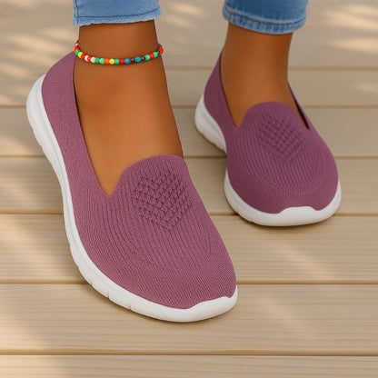 Chaussures orthopédiques femme tricot respirant semelle ergonomique
