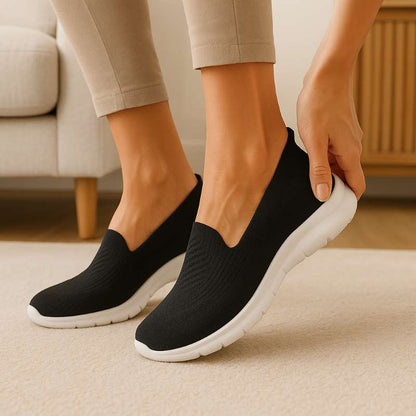 Chaussures orthopédiques femme tricot respirant semelle ergonomique
