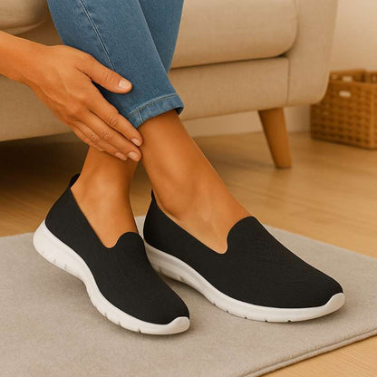Chaussures orthopédiques femme tricot respirant semelle ergonomique