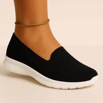 Chaussures orthopédiques femme tricot respirant semelle ergonomique