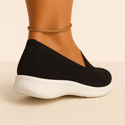 Chaussures orthopédiques femme tricot respirant semelle ergonomique