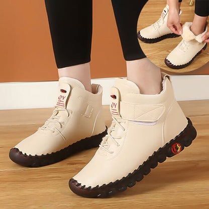 Chaussures femme cuir synthétique semelle caoutchouc fermeture ajustable