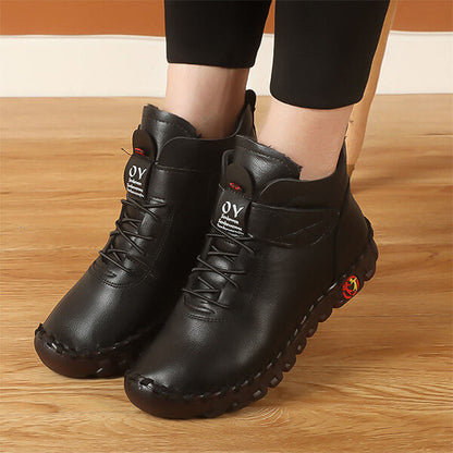 Chaussures femme cuir synthétique semelle caoutchouc fermeture ajustable