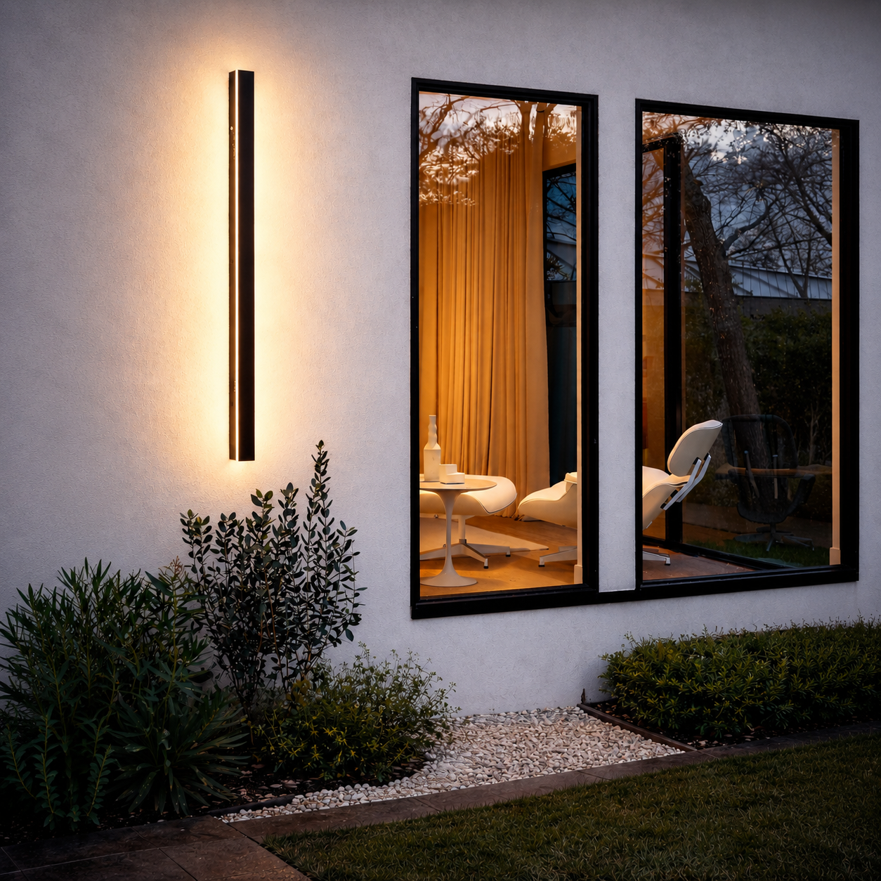 Applique murale extérieure LED IP65 métal acrylique dimmable