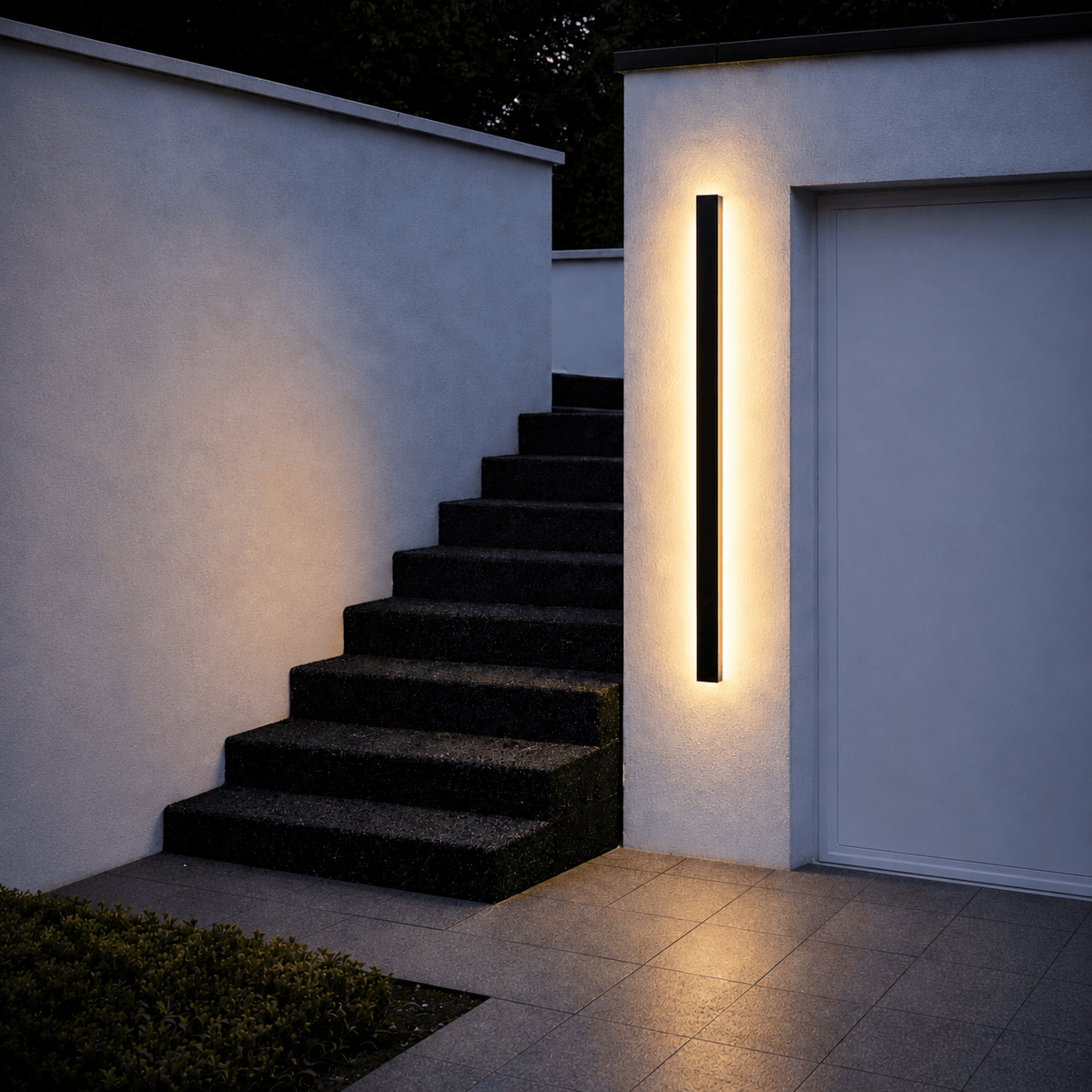 Applique murale extérieure LED IP65 métal acrylique dimmable