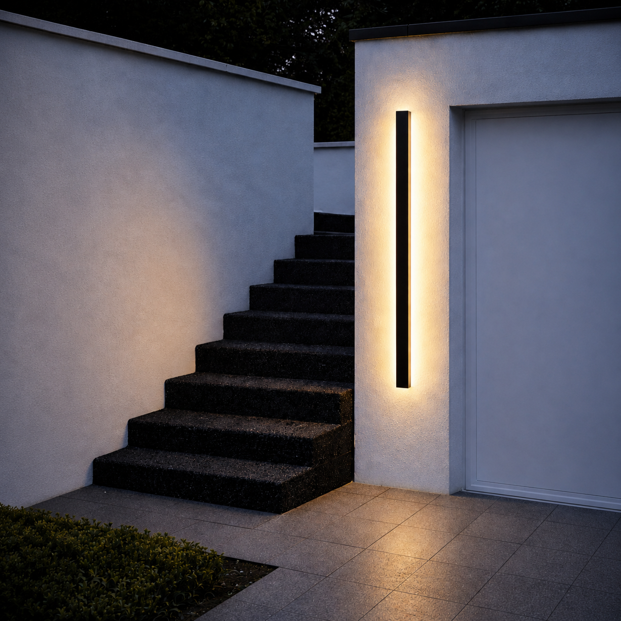 Applique murale extérieure LED IP65 métal acrylique dimmable