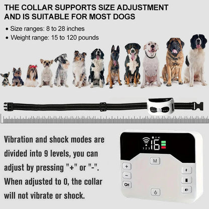 Clôture sans fil chien collier récepteur IP65 USB portée 300 m
