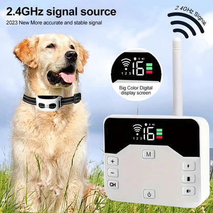 Clôture sans fil chien collier récepteur IP65 USB portée 300 m