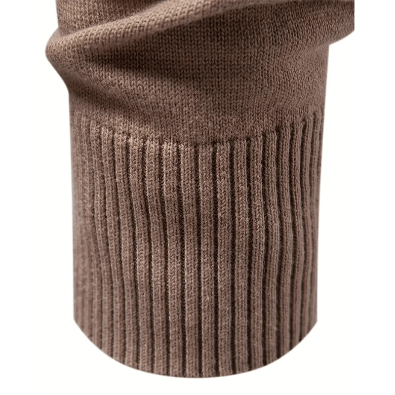 Pull zippé homme col montant confort chaud