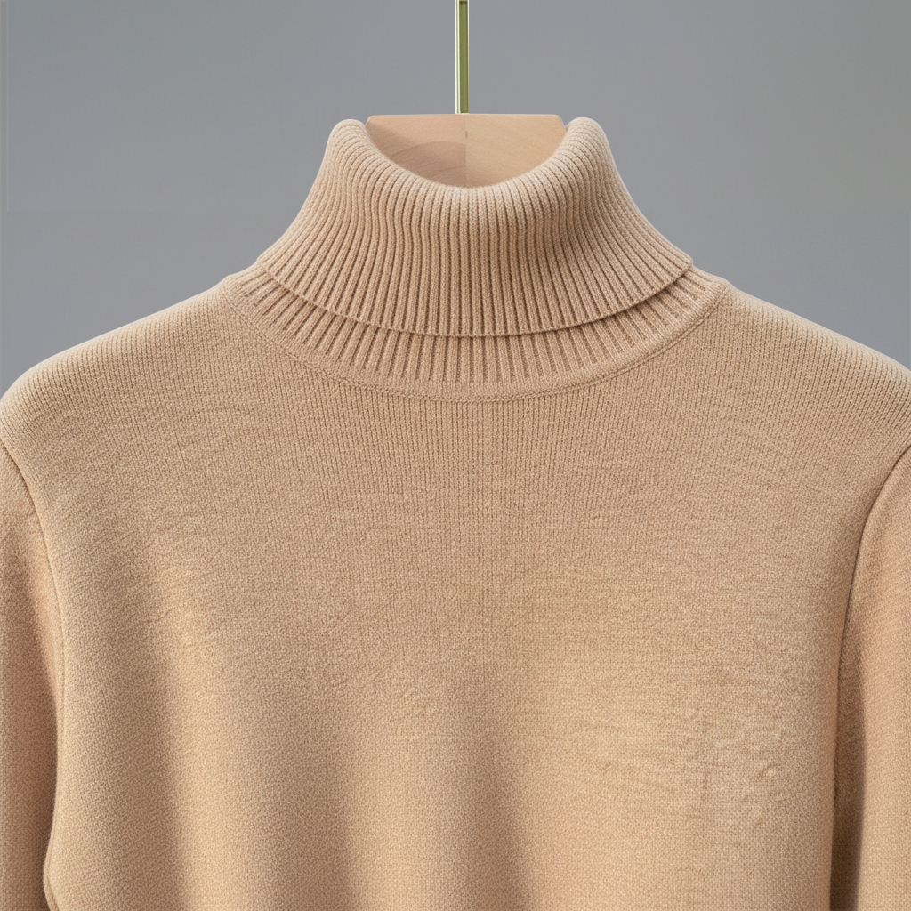 Pull col roulé femme polaire chaud manches longues