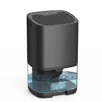 Déshumidificateur compact 450ml/j réservoir 1L arrêt auto LED 7 couleurs 39dB 10-25m²