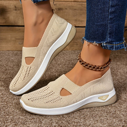 Baskets orthopédiques femme tissu respirant semelle caoutchouc