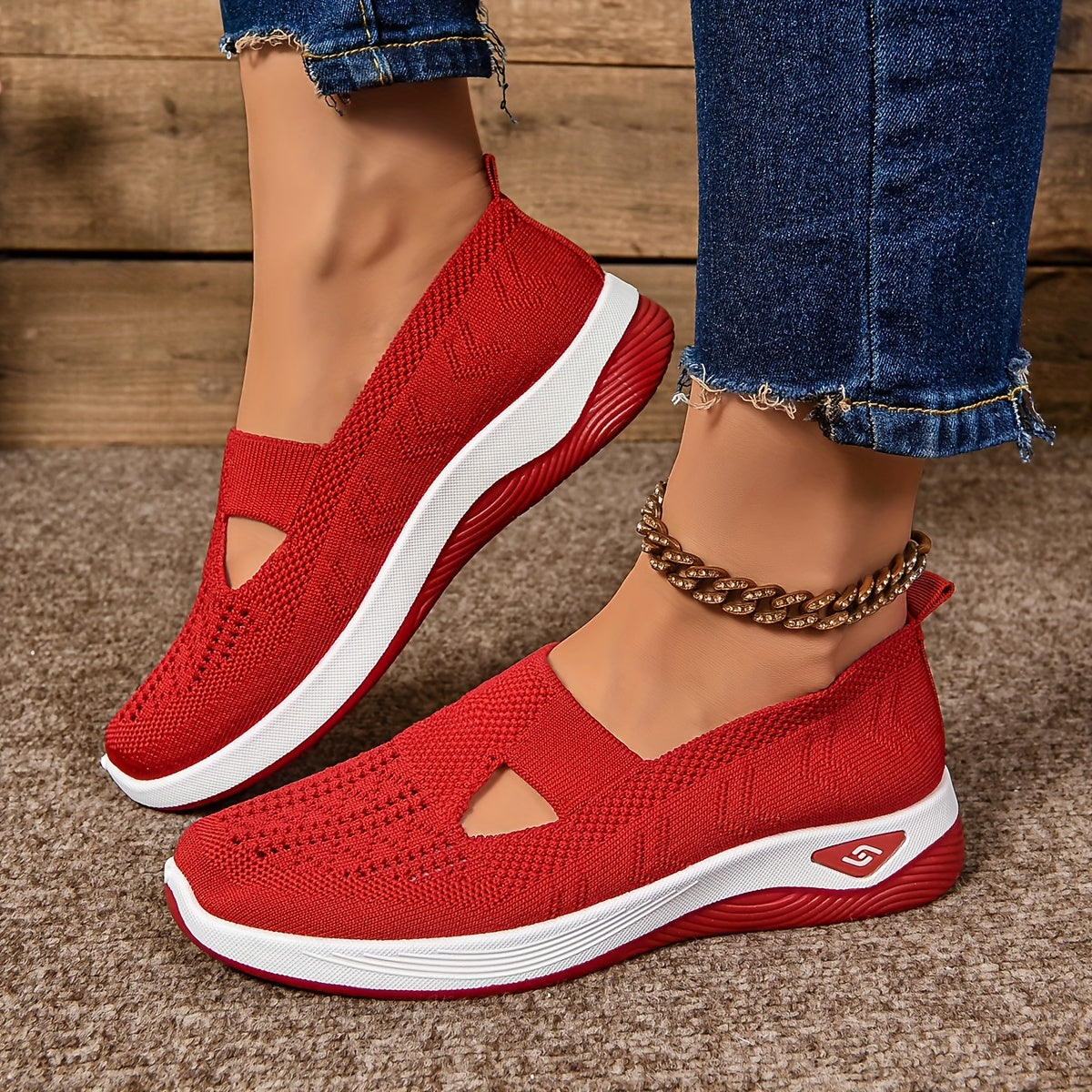 Baskets orthopédiques femme tissu respirant semelle caoutchouc