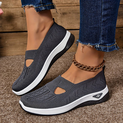 Baskets orthopédiques femme tissu respirant semelle caoutchouc