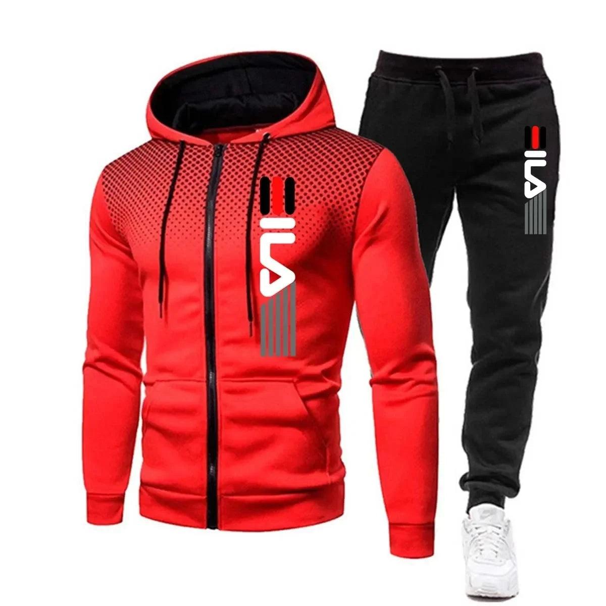 Survêtement homme deux pièces séchage rapide coupe ergonomique sport