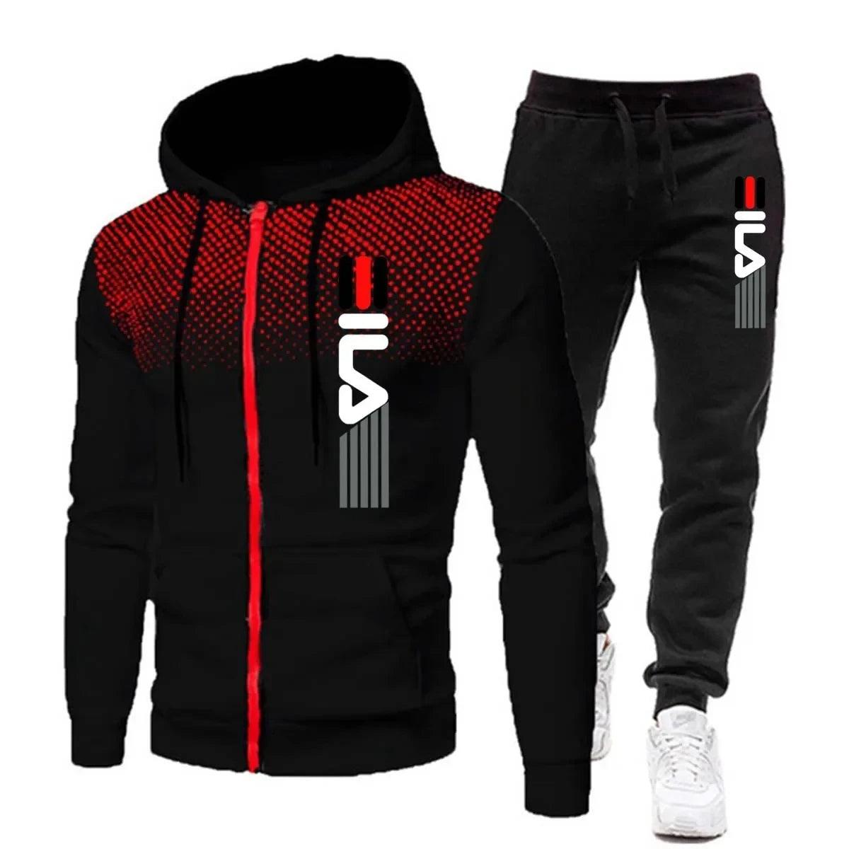 Survêtement homme deux pièces séchage rapide coupe ergonomique sport