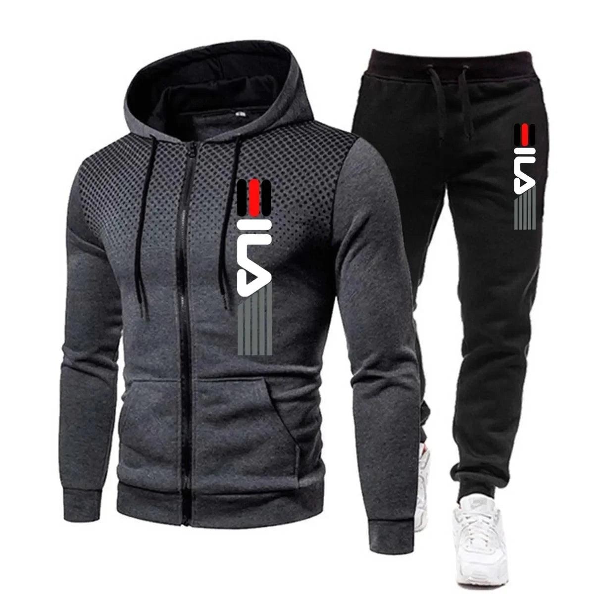 Survêtement homme deux pièces séchage rapide coupe ergonomique sport