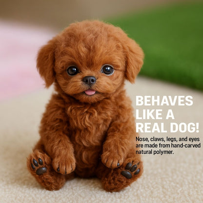 Jouet chien interactif toucher voix cuir synthétique mouvements réalistes
