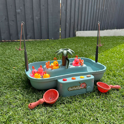 Jeu de pêche aquatique enfant plastique cannes canards coordination dès 3 ans 34x24 cm