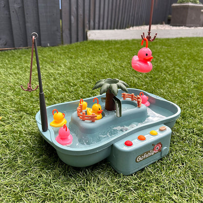 Jeu de pêche aquatique enfant plastique cannes canards coordination dès 3 ans 34x24 cm