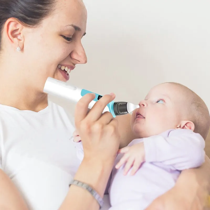 Aspirateur nasal électrique bébé silicone anti-reflux rechargeable USB-C 2 embouts