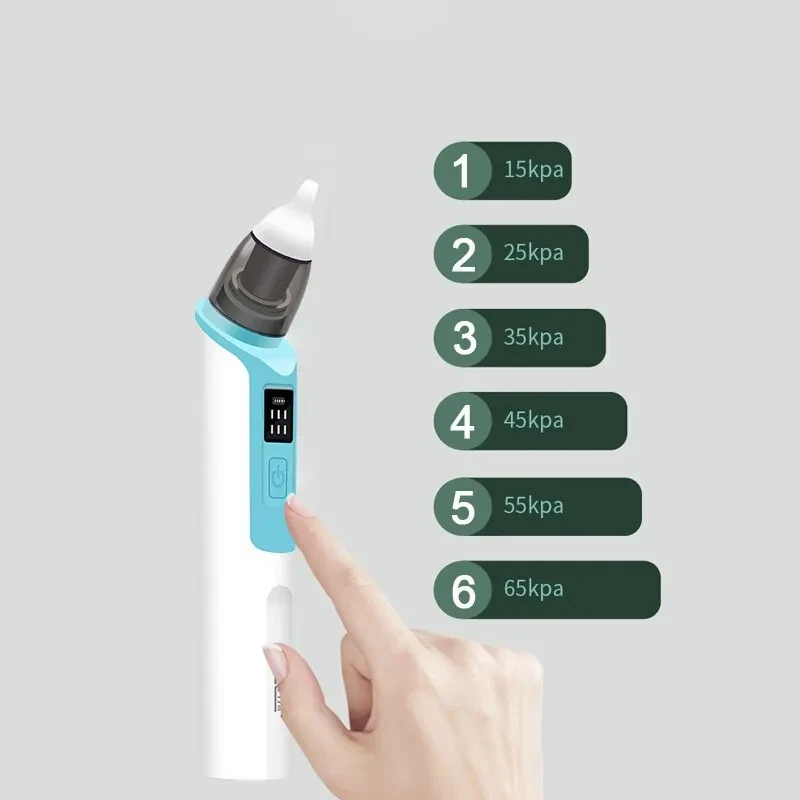 Aspirateur nasal électrique bébé silicone anti-reflux rechargeable USB-C 2 embouts