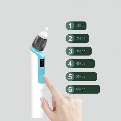 Aspirateur nasal électrique bébé silicone anti-reflux rechargeable USB-C 2 embouts