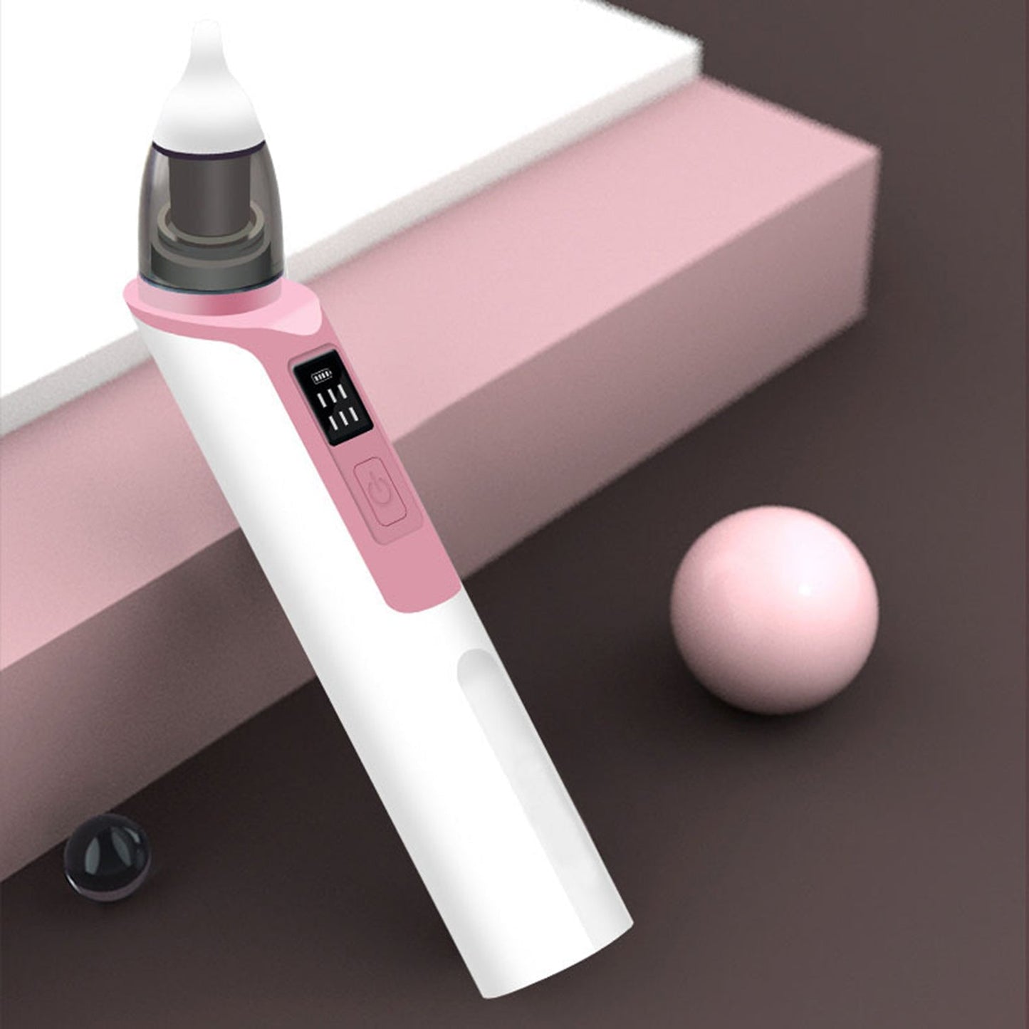 Aspirateur nasal électrique bébé silicone anti-reflux rechargeable USB-C 2 embouts