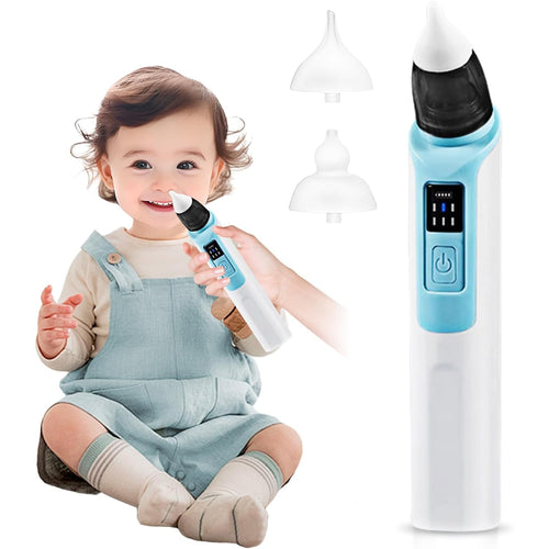 Aspirateur nasal électrique bébé silicone anti-reflux rechargeable USB-C 2 embouts