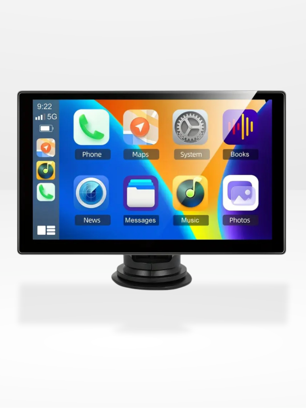 Autoradio CarPlay sans fil écran tactile IPS 9 po Bluetooth 5.0 Wi-Fi double bande Android Auto