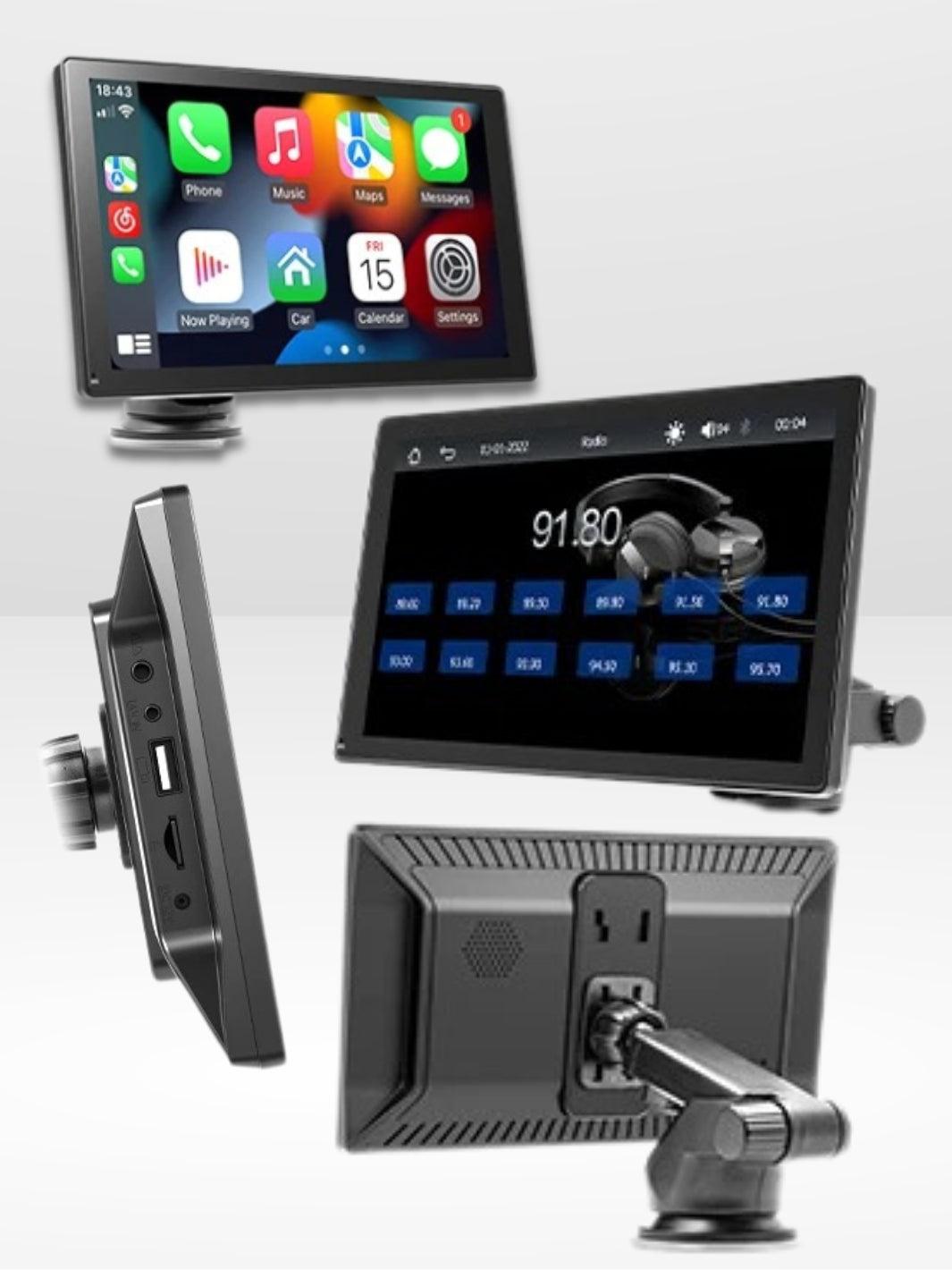 Autoradio CarPlay sans fil écran tactile IPS 9 po Bluetooth 5.0 Wi-Fi double bande Android Auto