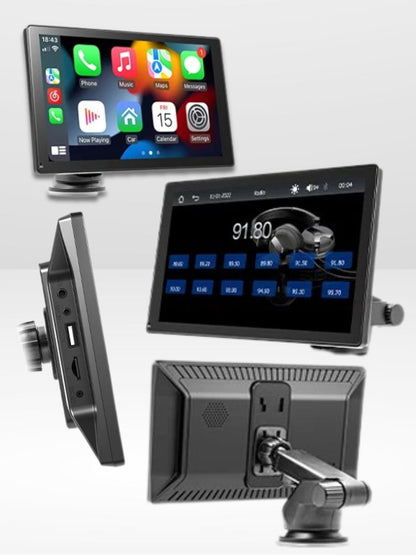 Autoradio CarPlay sans fil écran tactile IPS 9 po Bluetooth 5.0 Wi-Fi double bande Android Auto