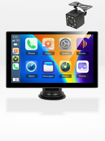Autoradio CarPlay sans fil écran tactile IPS 9 po Bluetooth 5.0 Wi-Fi double bande Android Auto
