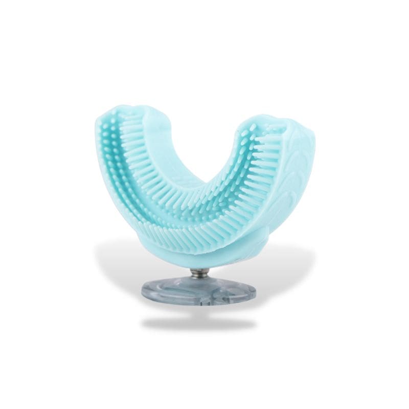 Brosse à dents électrique bébé tête en U silicone IPX7 rechargeable USB 2-14 ans