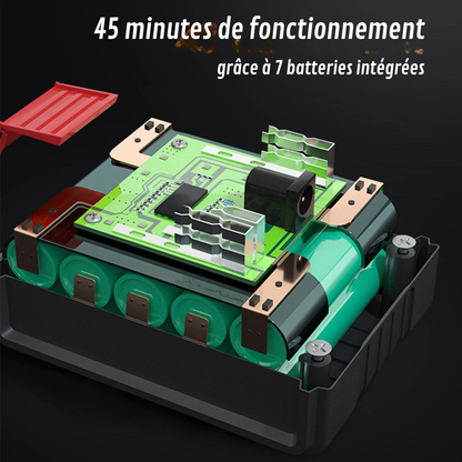 Nettoyeur haute pression portable sans fil 60 bars batterie 21V 30000 mAh autonomie 60 min auto-amorçant