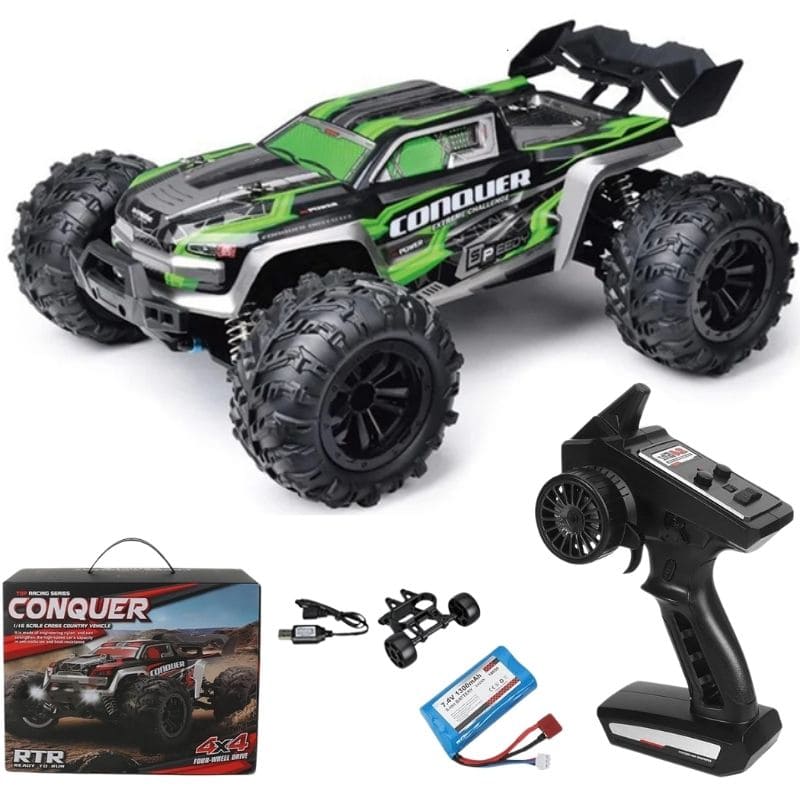 Voiture télécommandée 4x4 buggy tout-terrain 50 km/h 2,4 GHz rechargeable 8 ans