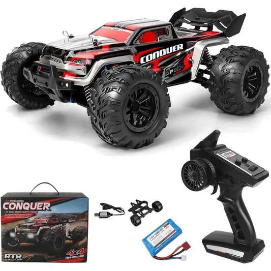 Voiture télécommandée 4x4 buggy tout-terrain 50 km/h 2,4 GHz rechargeable 8 ans