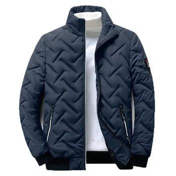Veste d'hiver homme coton polyester coupe ample protection froid