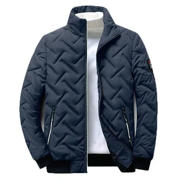 Veste d'hiver homme coton polyester coupe ample protection froid