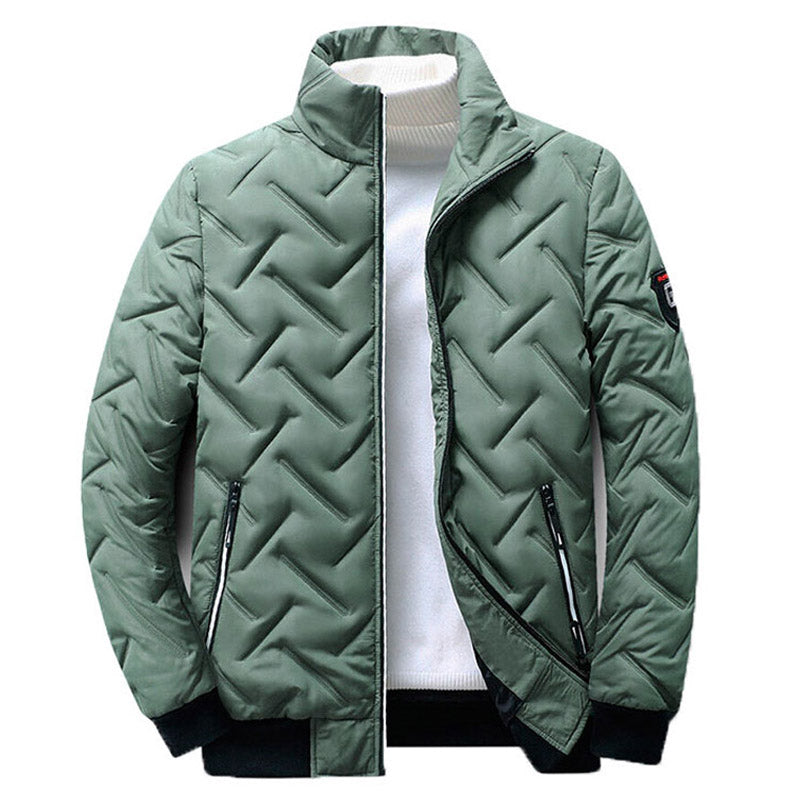 Veste d'hiver homme coton polyester coupe ample protection froid