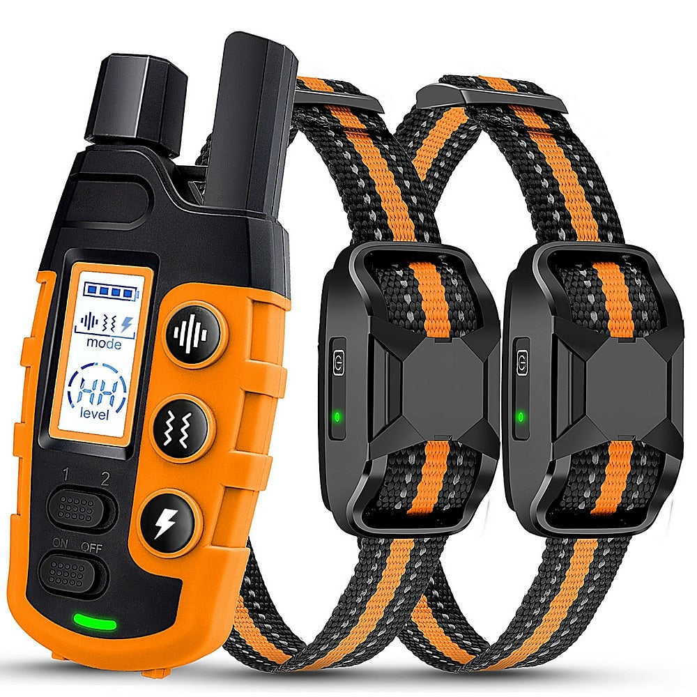 Collier dressage chien télécommande 1000 m 3 modes bip vibration choc IPX7 USB toutes tailles