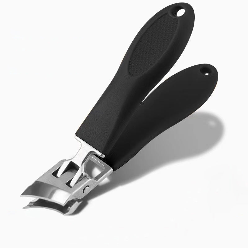 Coupe-ongles acier inoxydable ongles épais lames courbées anti-projections poignée ergonomique